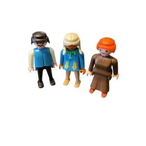 Vintage Playmobil Figures Set Of 3 - Retro Toy Collection
